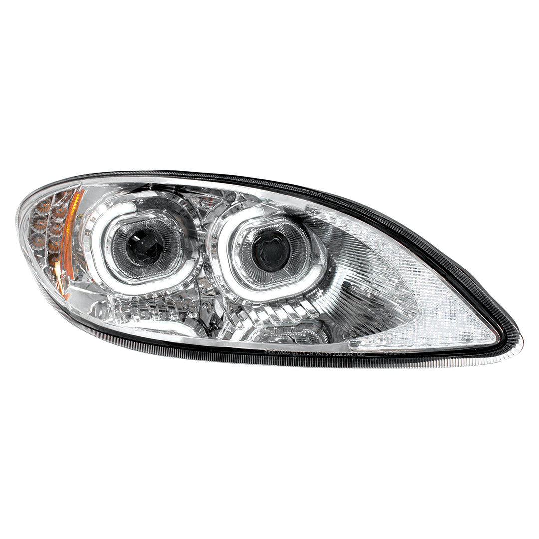 Chrome LED Headlight For 2006-2017 International Prostar - Passenger