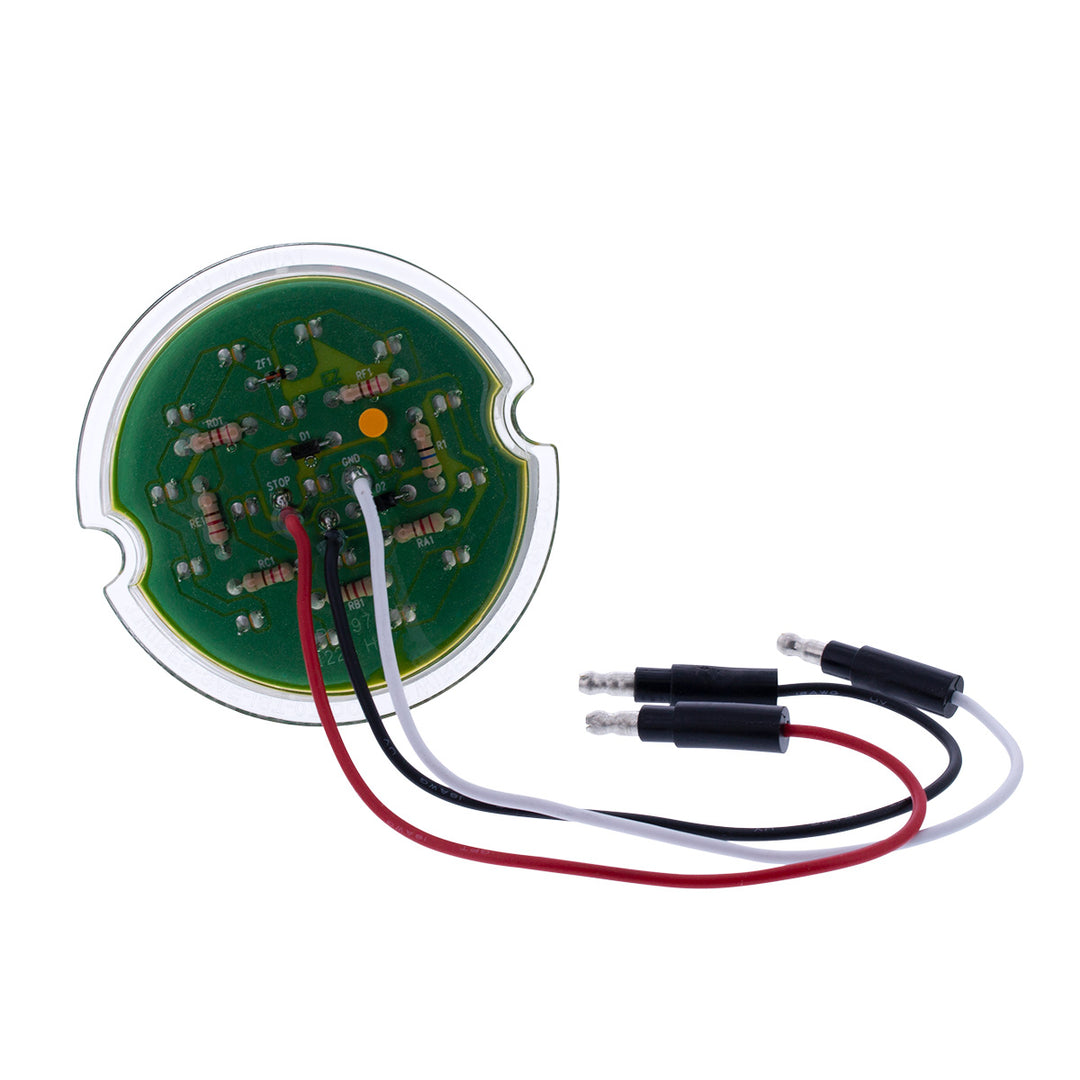 17 LED Dual Function Watermelon Cab Light - Amber LED/Clear Lens (Bulk)