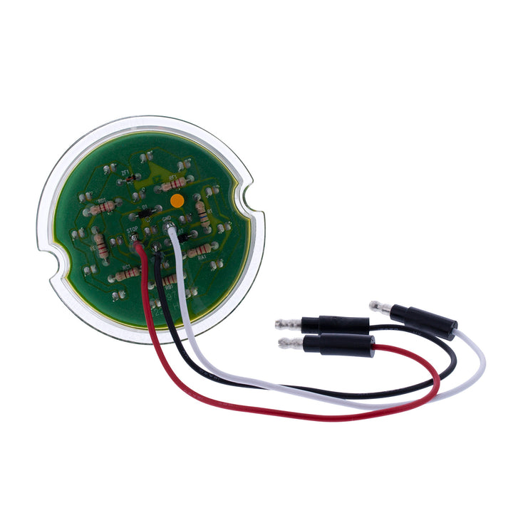 17 LED Dual Function Watermelon Cab Light - Amber LED/Clear Lens (Bulk)