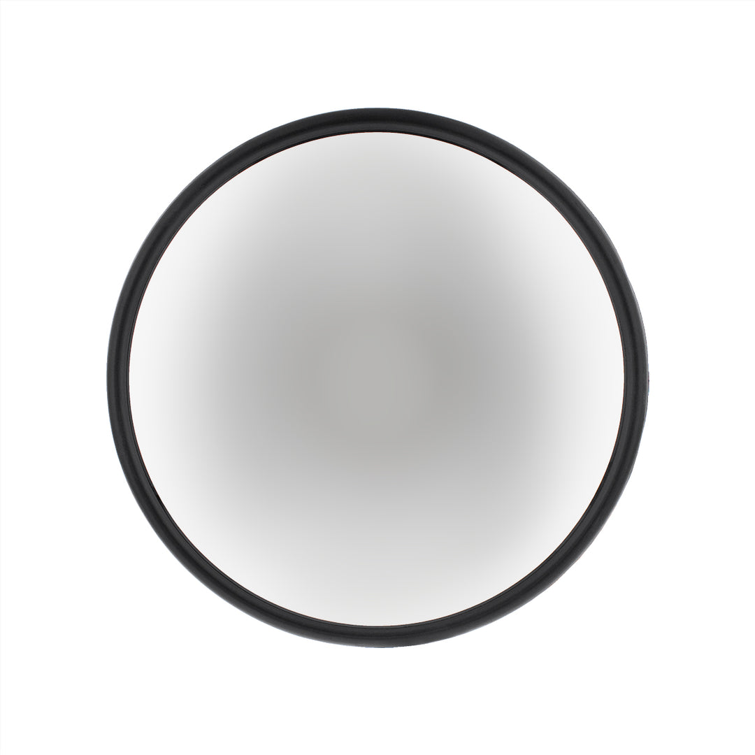 8-1/2" 430 Stainless Steel Heated 320R Convex Mirror - Centered Mounting Stud