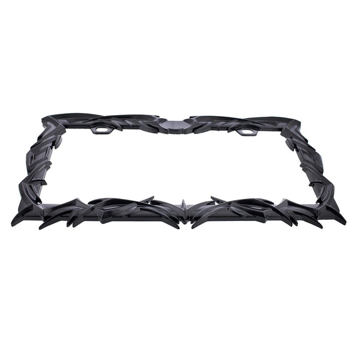 Tribal Flame License Plate Frame - Black