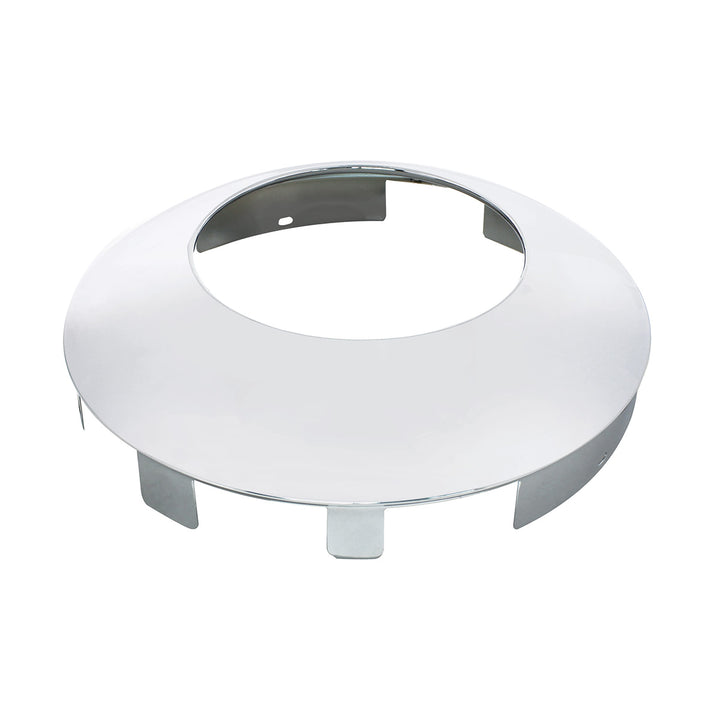 Universal Chrome Front Hubcap With Hubometer Hole - 1" Lip