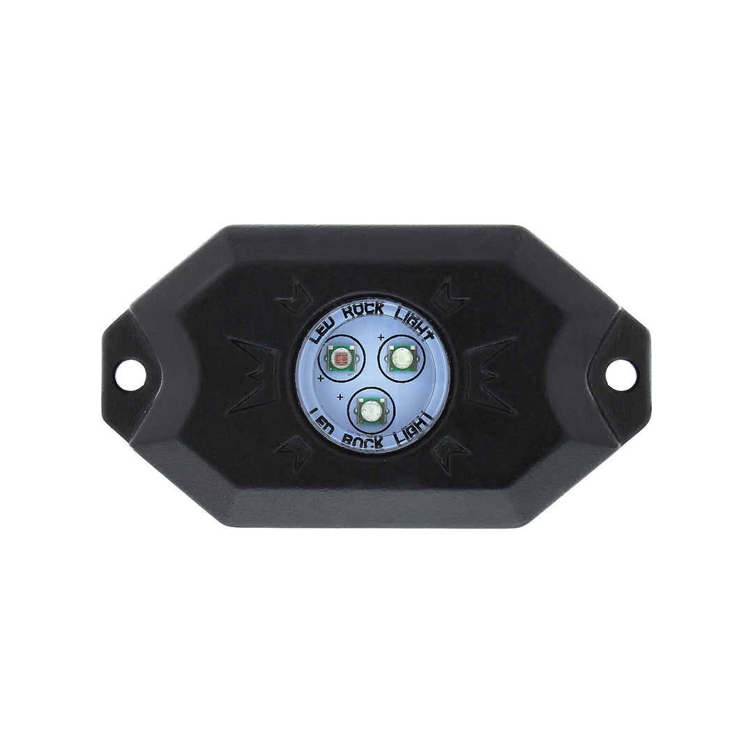 RGB Multi - Color 500 Lumen LED Rock Light 4 - Piece Kit