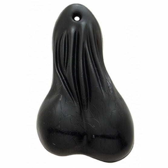 8-1/4" Tall Large Low - Hanging Rubber Balls - Black