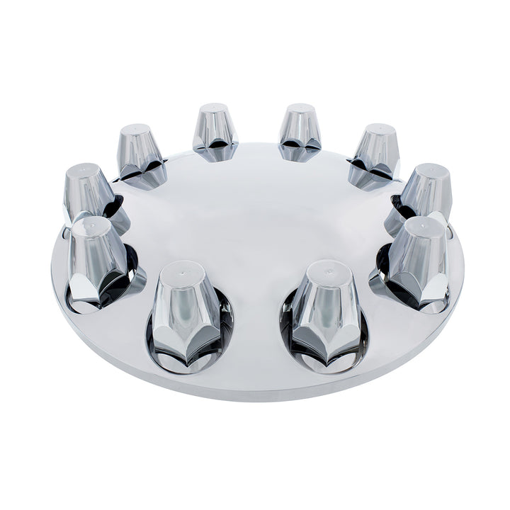 Moon Front Axle Cover With 33mm Thread-On Nut Cover - Chrome