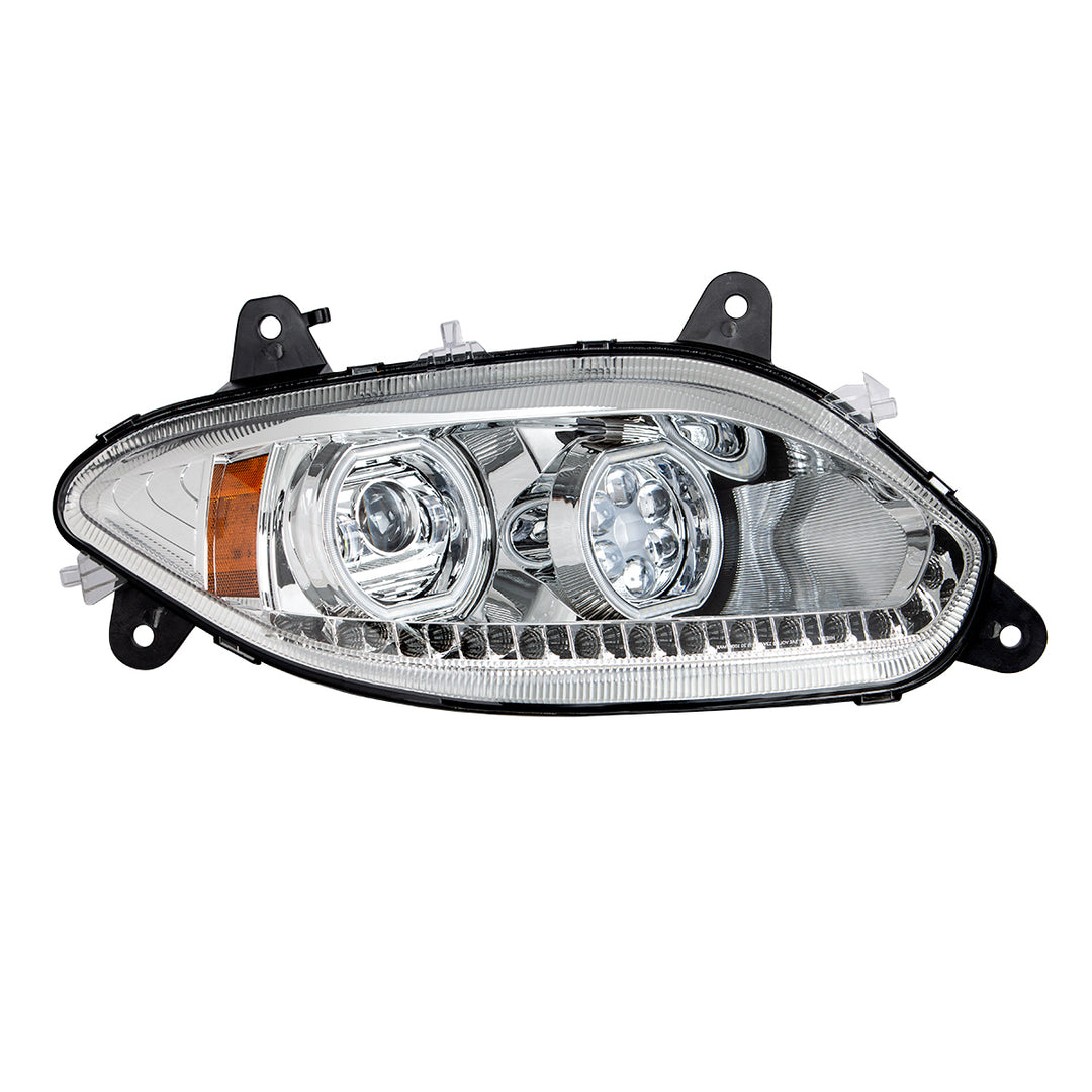 Chrome 17 LED Headlight For 2018-2025 International LT - Passenger