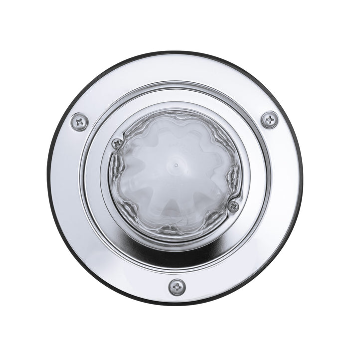 9 LED Dual Function GloLight Watermelon Sleeper Bunk Kit With 304 Stainless Steel Bezel - Red LED/Clear Lens