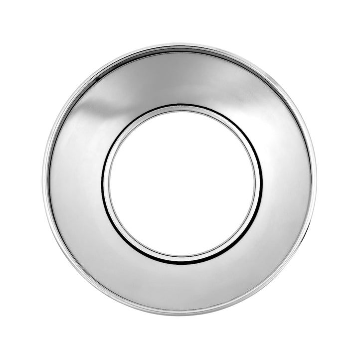 8" Chrome Rear Hubcap With Hubometer Cutout