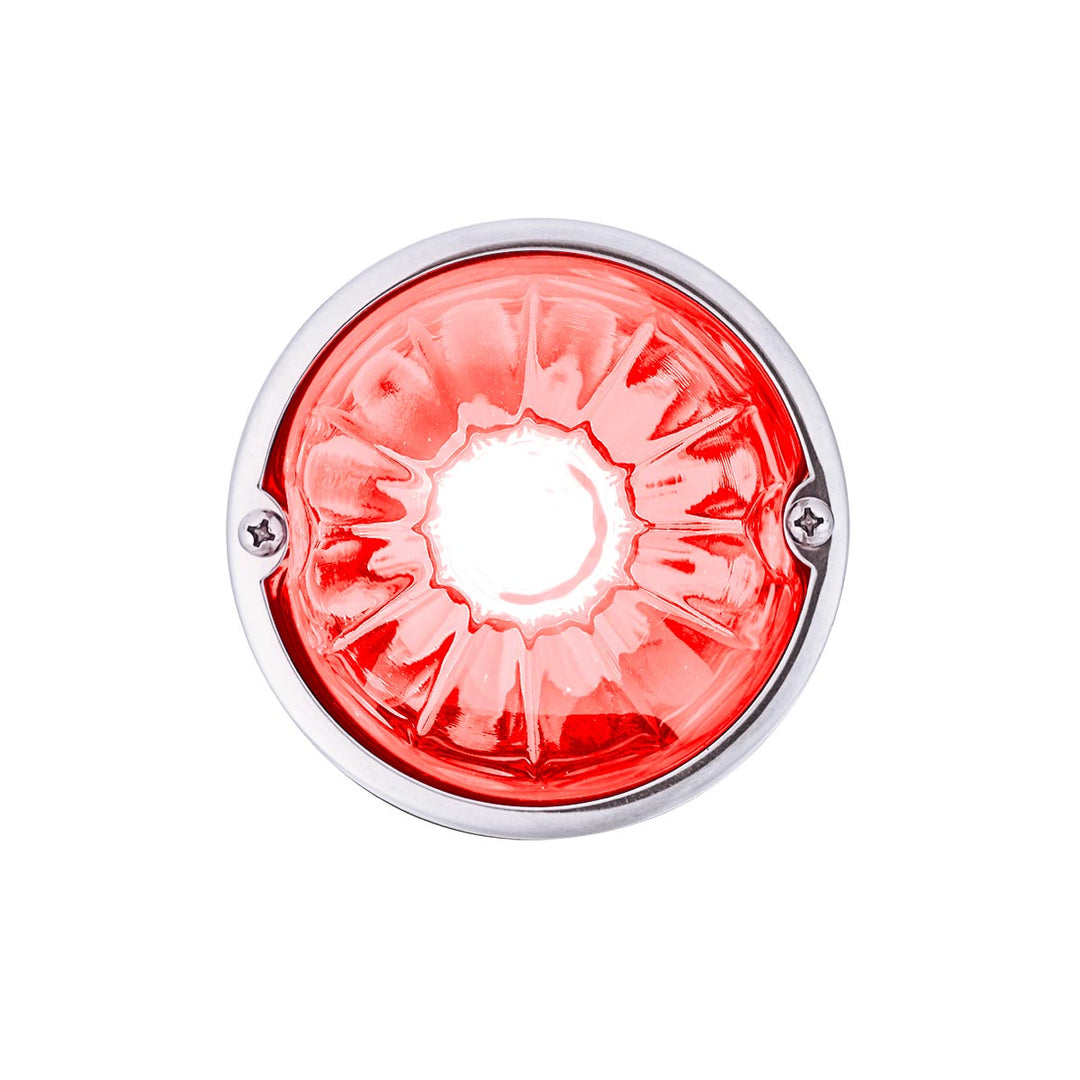 Glass Watermelon Light Kit With 4 LED Light - Red LED/Clear Lens