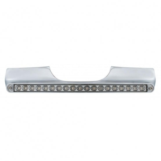 Motorcycle Rear Signal Light Bar With 19 LED 12" Light Bar - Red LED/Clear Lens