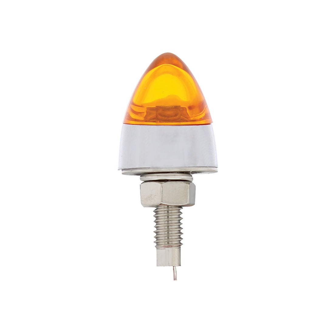 LED Bullet License Plate Fastener - Amber (2-Pack)
