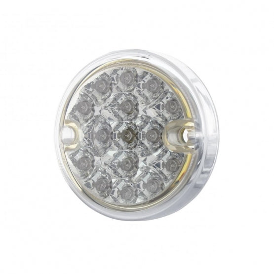 15 LED 3" Reflector Series 4 Light Only For Double Face Light Housing - Red LED/Clear Lens (Bulk)