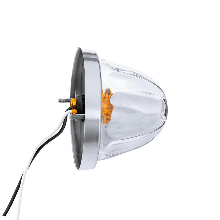 Glass Watermelon Light Kit With LED Light - Amber LED/Clear Lens