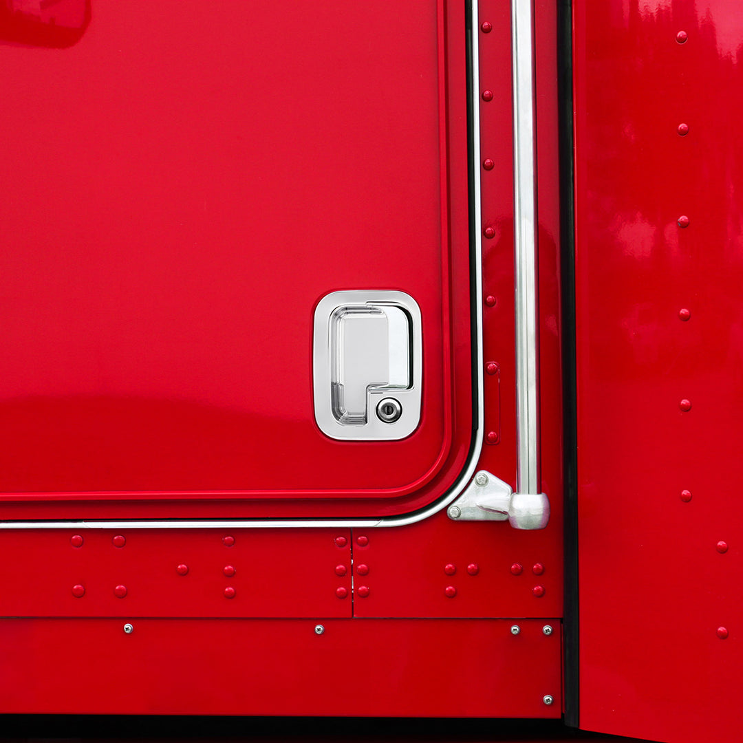 Chrome Exterior Door Handle Cover For 2003+ Kenworth &amp; 2004+ Peterbilt Trucks - Pair (Driver &amp; Passenger)