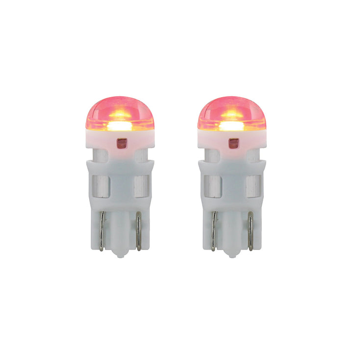 High Power Single LED 194/T10 Bulb - Red (2-Pack)