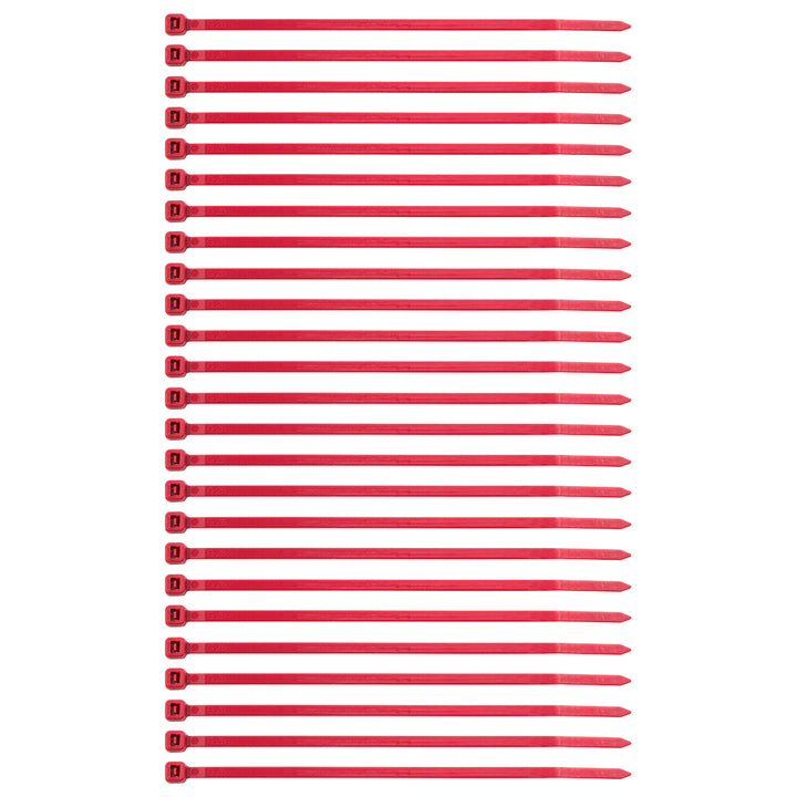 5.5" Red Nylon Cable Zip Ties 40 Lbs (25-Pack)