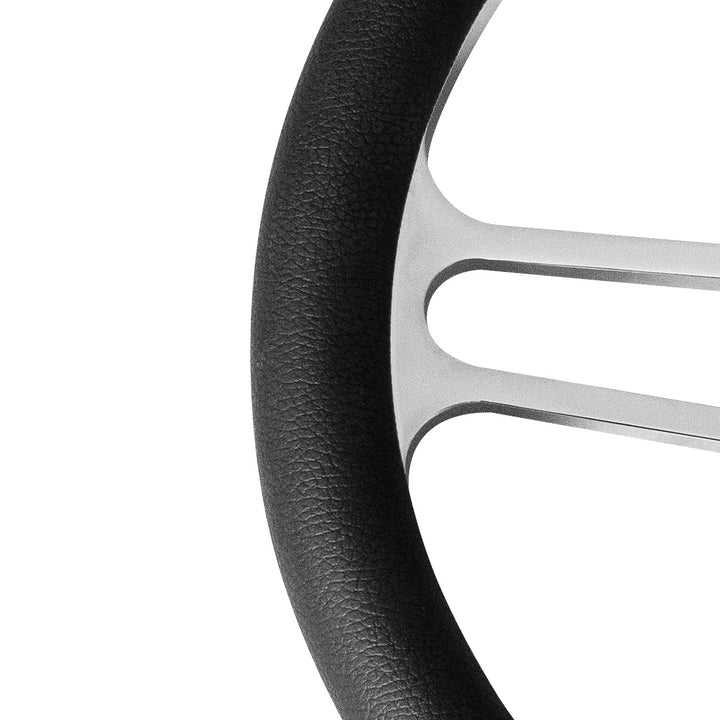 14" Chrome Aluminum 3 - Spoke Style 9 - Screw Mount "Competition Series" Steering Wheel