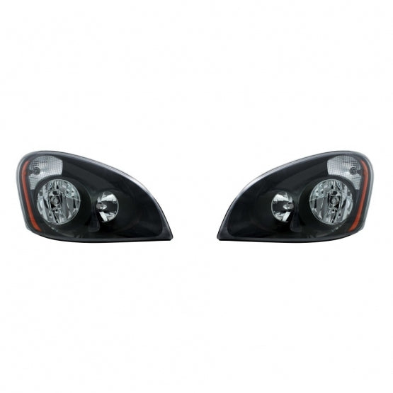 "Blackout" Headlight Set For 2008-2017 Freightliner Cascadia (Pair)