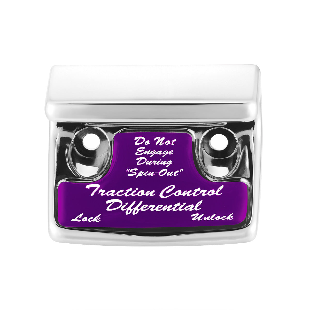 "Traction Control Differential" Switch Guard With Purple Sticker