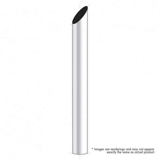 6" Mitred Plain Bottom Exhaust - 48" L