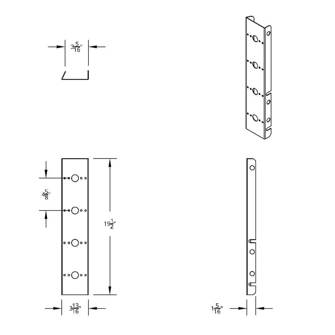 Stainless Steel Front Air Cleaner Bracket With 8 x 17 Amber LED Watermelon Lights &amp; Stainless Steel Visors For Peterbilt - Clear Lens
