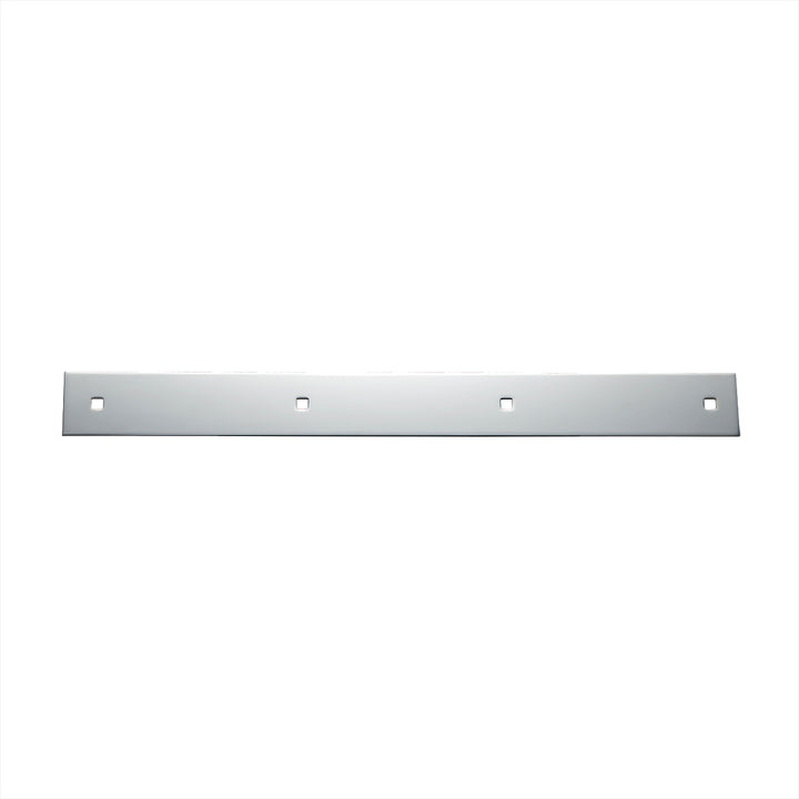 2" x 20" Chrome Top Mud Flap Plain Plate - Bolt Thru