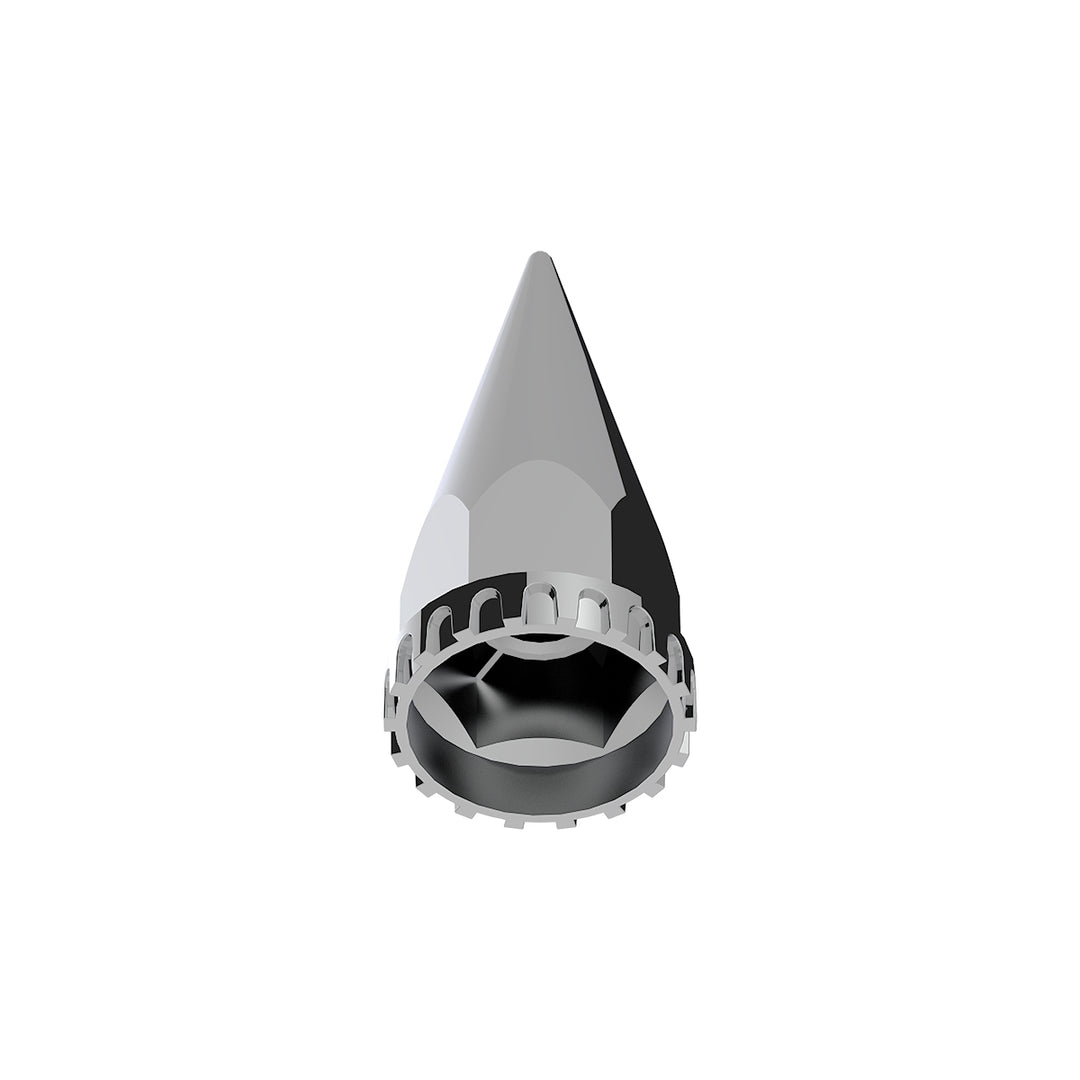 33mm x 4-3/4" Chrome Super Spike Nut Cover - Thread-On (Bulk)