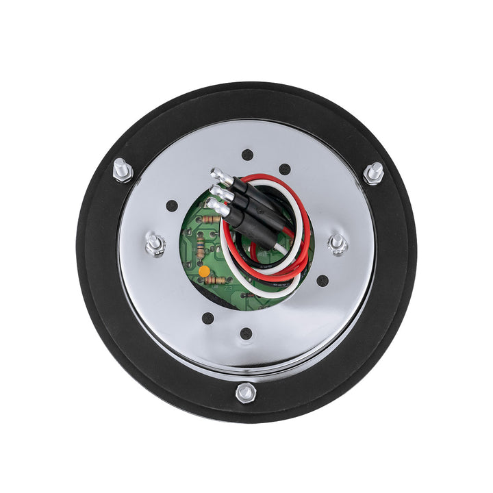 17 LED Dual Function Watermelon Reflector Sleeper Bunk Kit With 304 Stainless Steel Bezel - Amber LED/Amber Lens