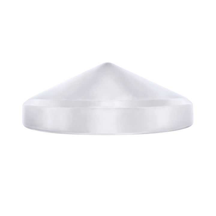7-1/2" Chrome Pointed Rear Hubcap