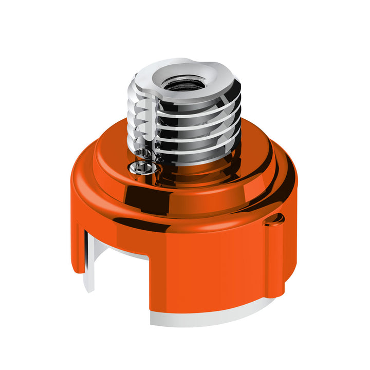 M30 x 3.5 Thread-On Gearshift Adapter W/LED Mount For Eaton - Fuller 13/15/18 Speed - Cadmium Orange