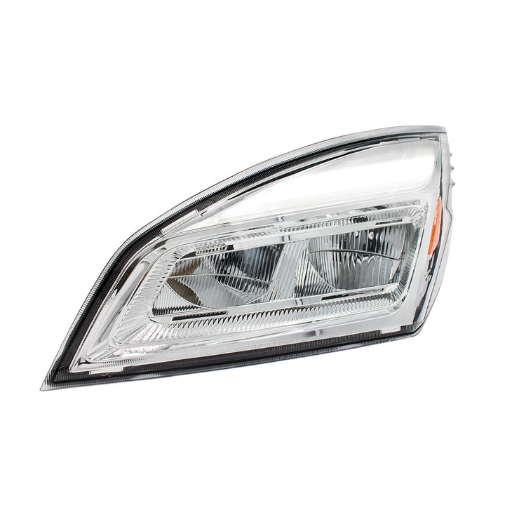 High Power Chrome LED Headlight For 2018-2024 Freightliner Cascadia - Driver