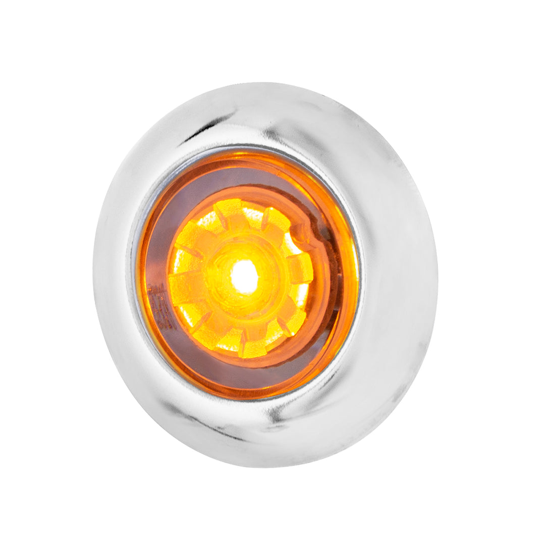 LED Single Function ArcBlast 3/4" Mini Light (Clearance/Marker) - Amber LED/Clear Lens