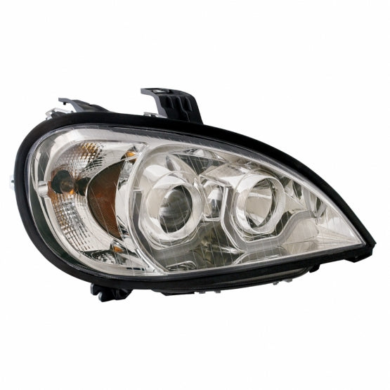 Chrome Projection Headlight With Dual Function Light Bar For 2001-2020 Freightliner Columbia - Passenger