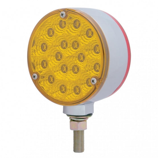 36 LED Reflector Double Face Turn Signal Light - Amber &amp; Red LED/Amber &amp; Red Lens