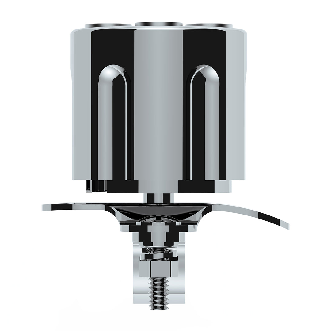 Chrome Aluminum Gun Cylinder Steering Wheel Spinner