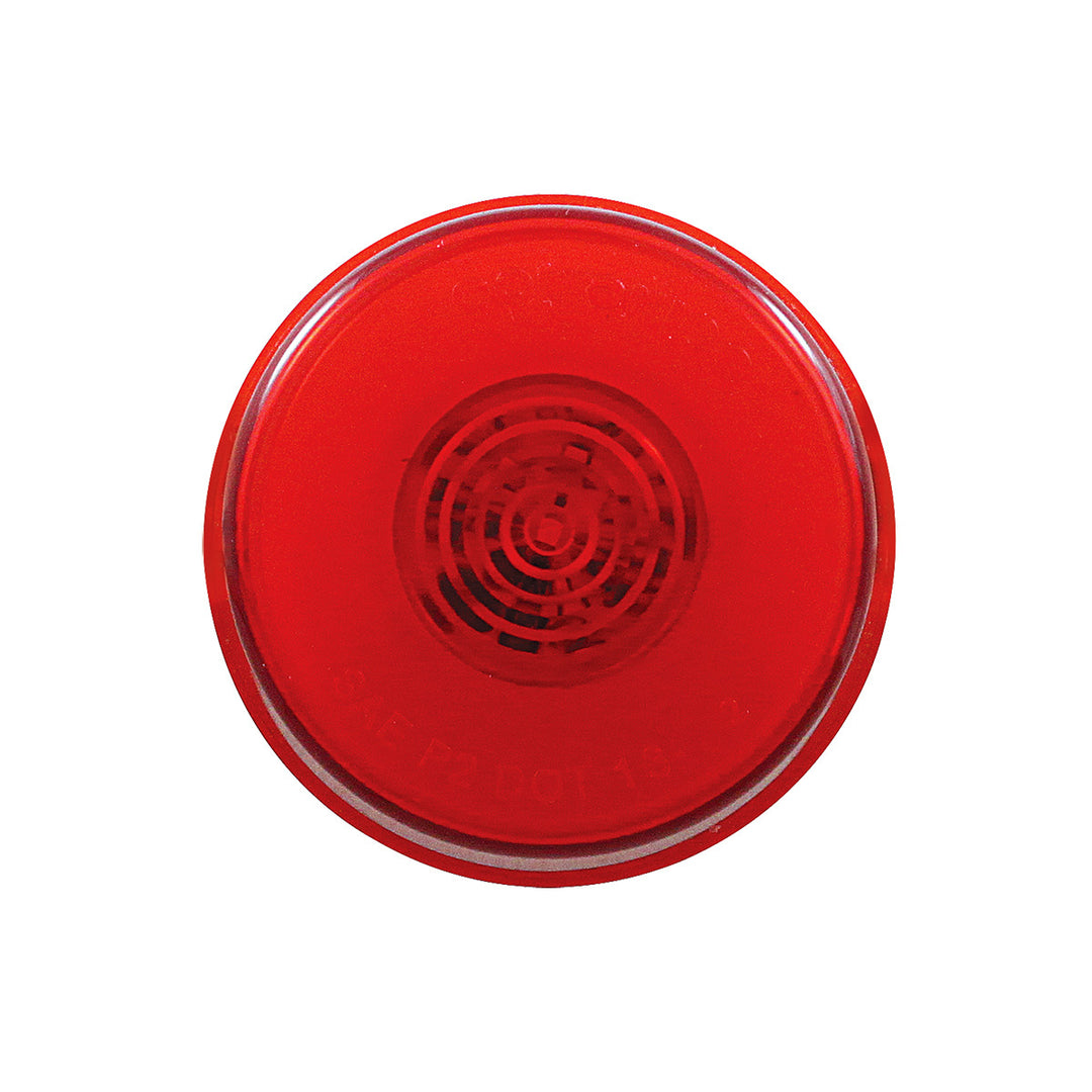 6 LED 2" Round GloLight (Clearance/Marker) - Red LED/Red Lens