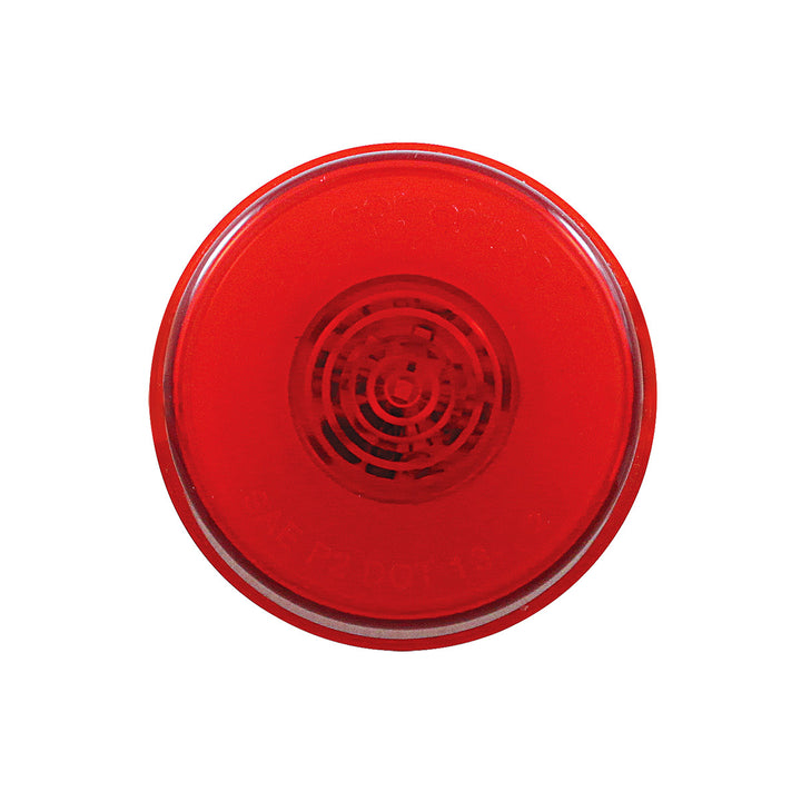 6 LED 2" Round GloLight (Clearance/Marker) - Red LED/Red Lens