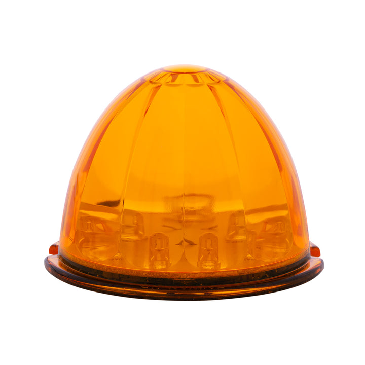 17 LED Dual Function Watermelon Cab Light - Amber LED/Amber Lens (Bulk)