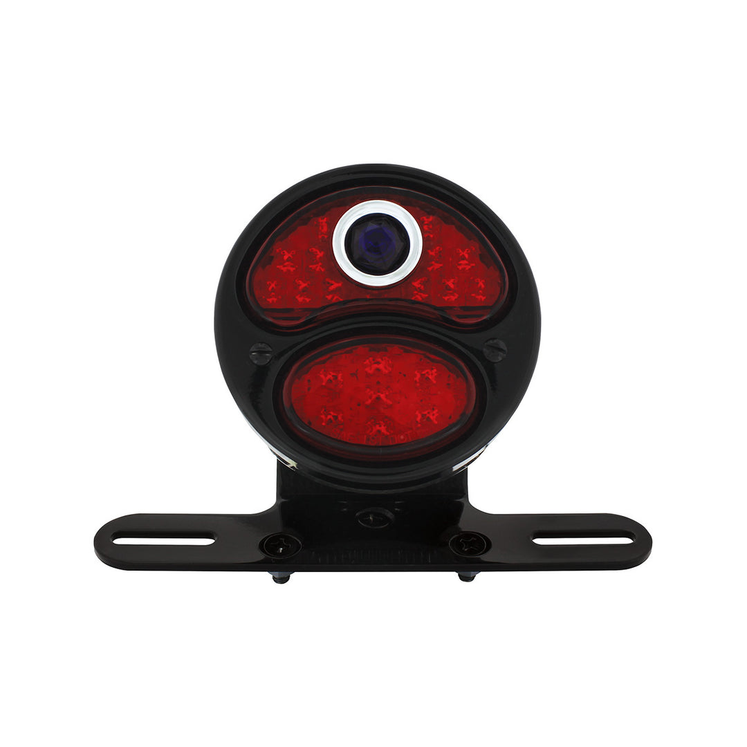 LED "DUO LAMP" Motorcycle Rear Fender Tail Light With Blue Dot