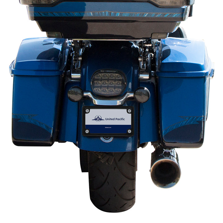 Black Motorcycle License Plate Frame
