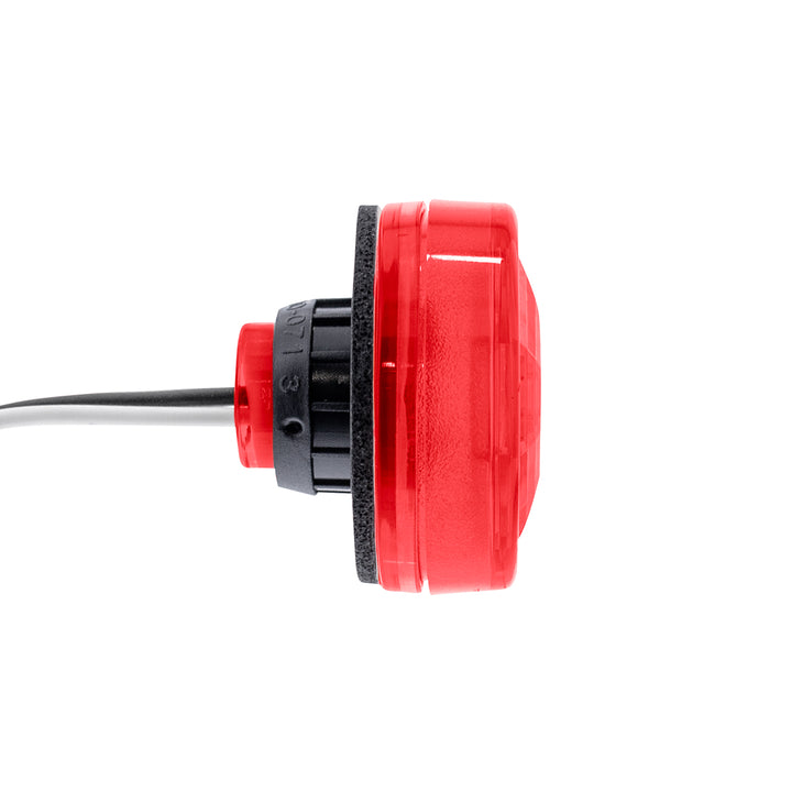 3 LED Oval Clearance/Marker Light - Red LED/Red Lens