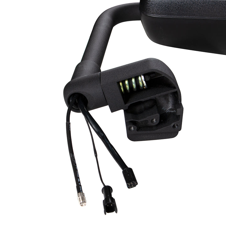 Black Mirror Assembly With LED Turn Signal For 2012-2017 Volvo VNL - Driver