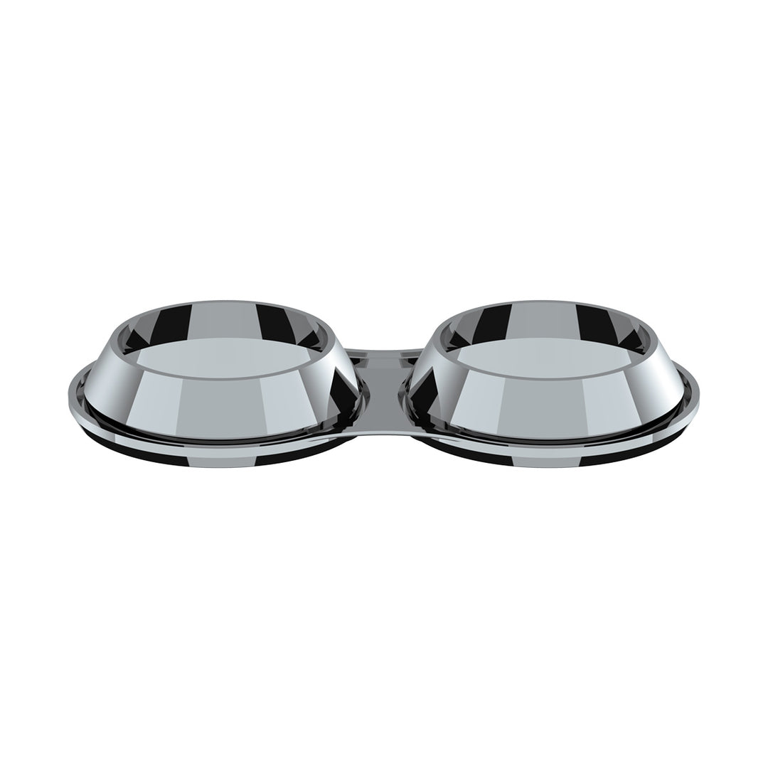 Small 2 Gauge Cluster Bezel With Visor For 2006+ Kenworth