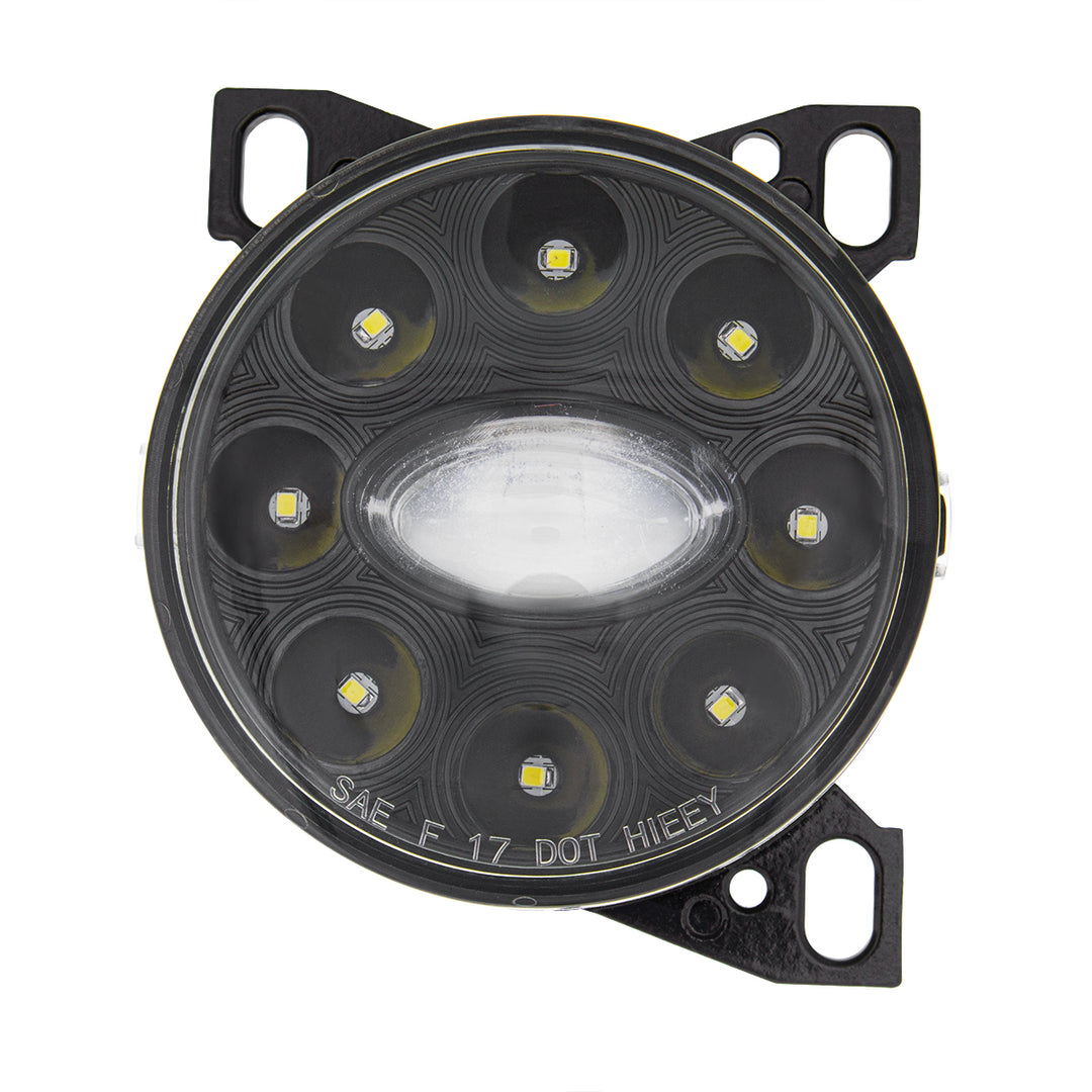 9 LED Projector Fog Light With LED Position Lights For Peterbilt 579/587 &amp; Kenworth T660 - Black