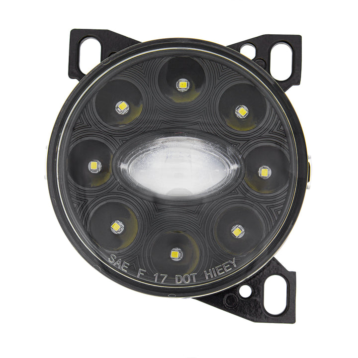 9 LED Projector Fog Light With LED Position Lights For Peterbilt 579/587 &amp; Kenworth T660 - Black
