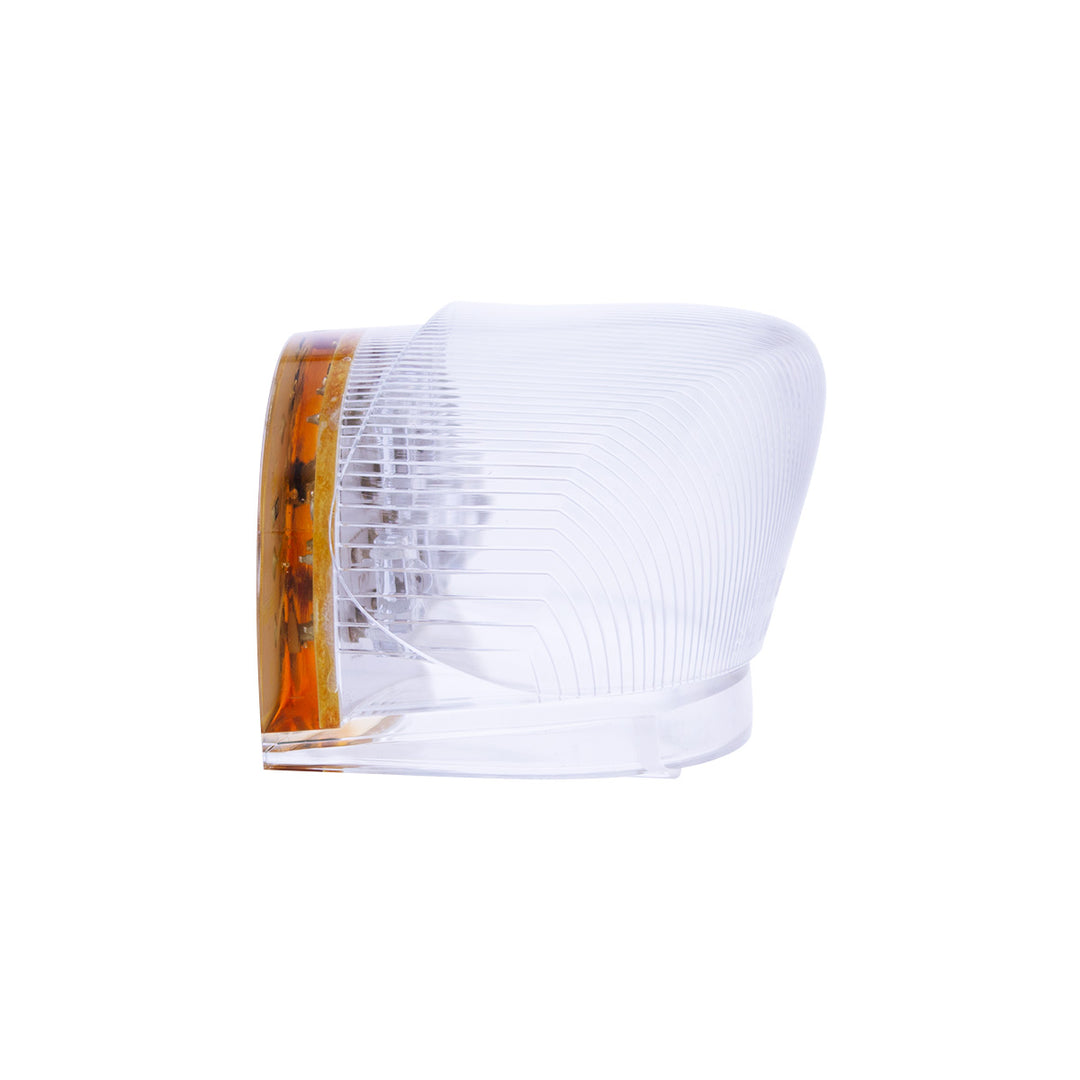 5 LED Dual Function Guide 682-C Headlight Turn Signal Light - Amber LED/Clear Lens