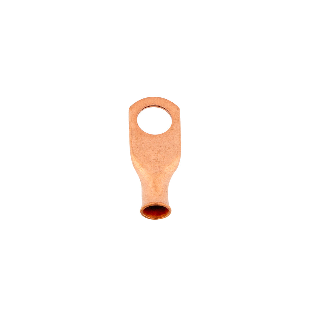 6 AWG 3/8" Stud Seamless Tubular Copper Lug (5-Pack)