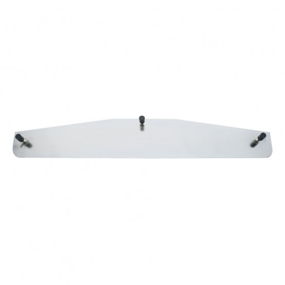 3" x 16" 304 Stainless Standard Bottom Mud Flap Plate - Welded Stud