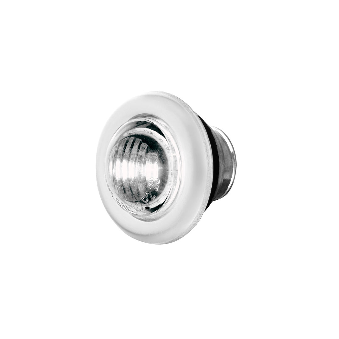 2 LED 3/4" Mini Double Fury Light (Clearance/Marker) - Red &amp; White LED/Clear Lens