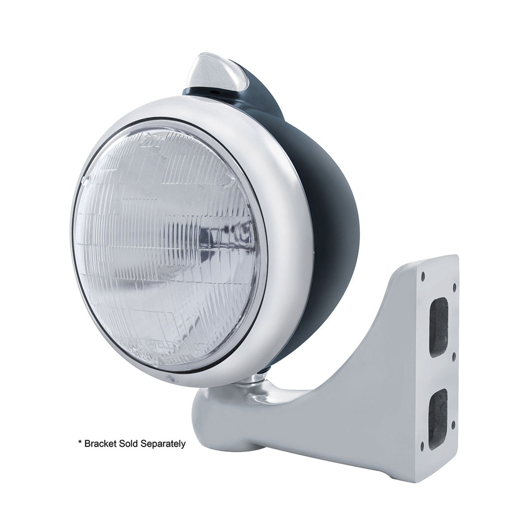 Black Guide 682-C Headlight 6014 &amp; Original Style LED Signal - Clear Lens